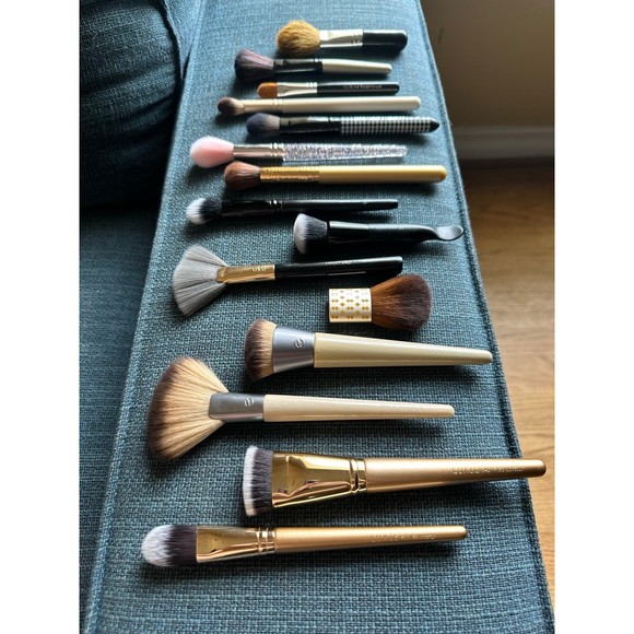 Luxie Eco Tools MOTD Face Makeup Brushes Contour Highlight Concealer 15 pc Set - Picture 11 of 12